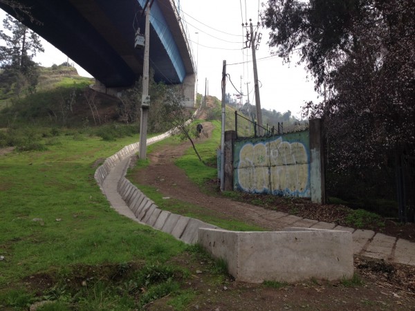 Antiguo inicio de la ruta