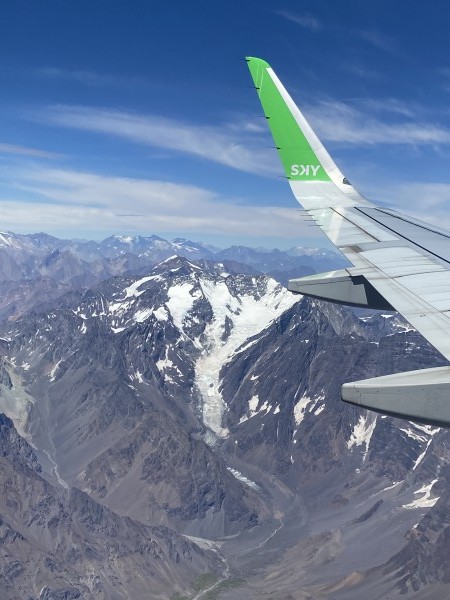 Juncal desde un avión 