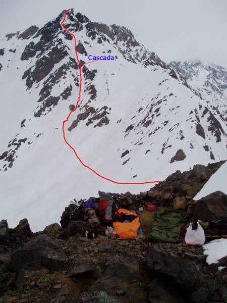 Vivac en el filo del Chacaya