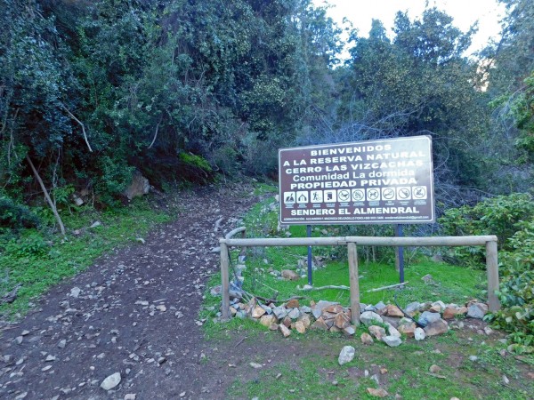 Entrada al sendero