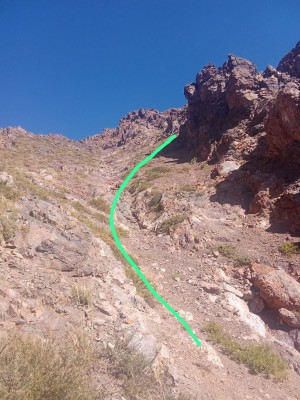 Pasada de primer a segundo canalón