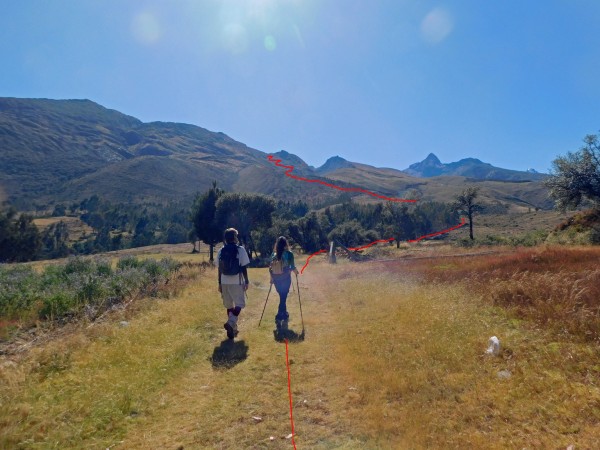 Ruta por zona agrícola