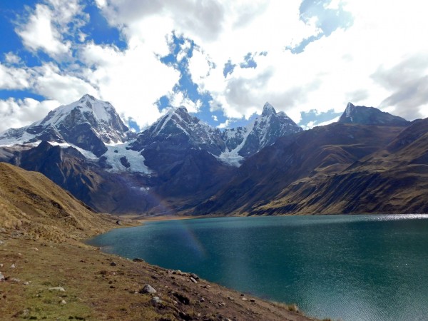 Vista desde la orilla sur de la laguna Carguacocha Vista desde la orilla sur de la laguna Carguacocha