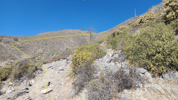 Camino al portezuelo