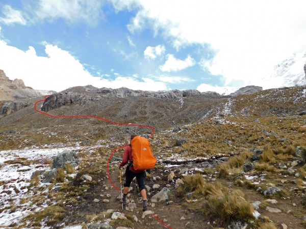 Ruta hacia Trapecio Punta Ruta hacia Trapecio Punta