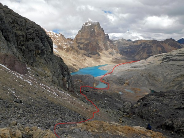 Bajada desde Trapecio Punta Bajada desde Trapecio Punta