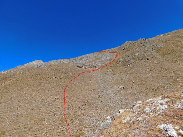 Ladera bajo el paso Ladera bajo el paso