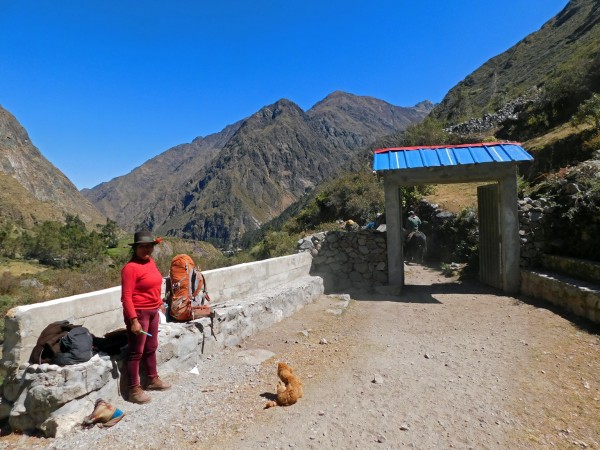 Zona de pago antes de Huayllapa Zona de pago antes de Huayllapa