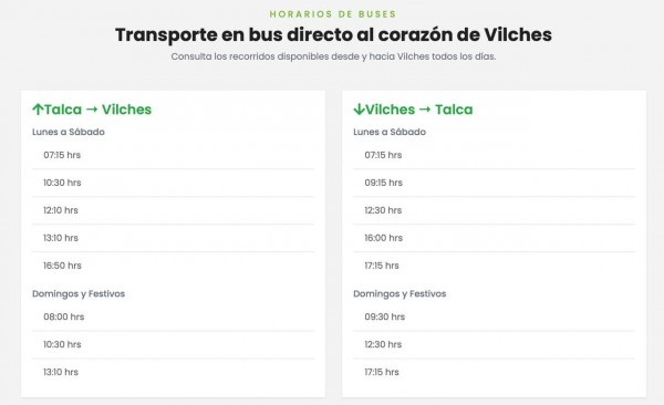 Horarios de buses 