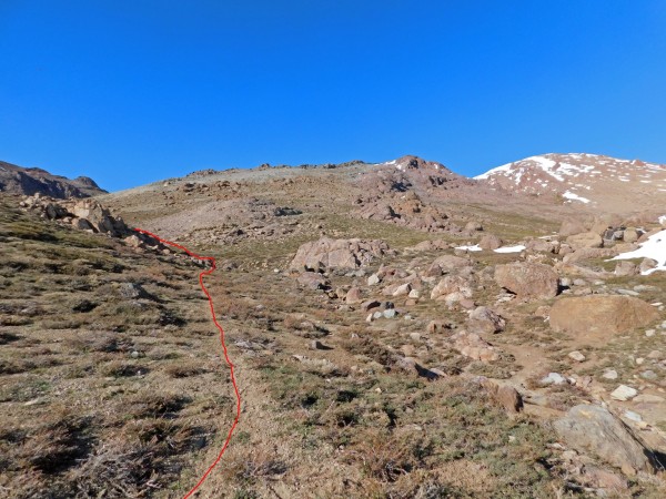Hacia el fondo de la quebrada