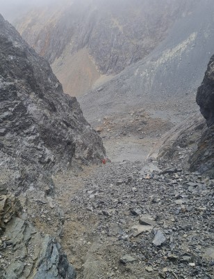Descenso hacia el valle Beban 
