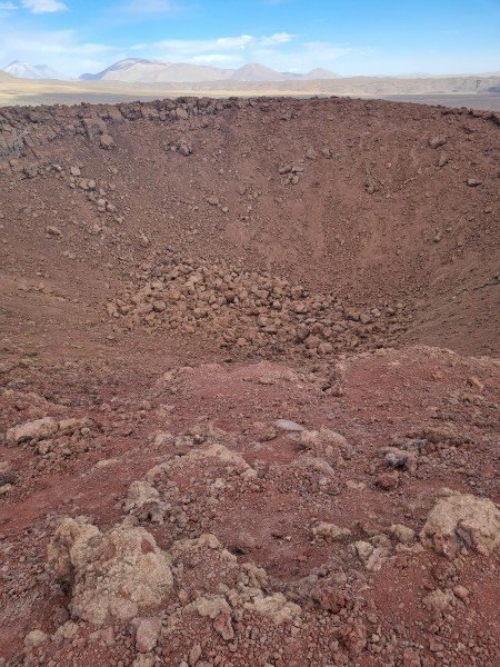 Vista al cráter 
