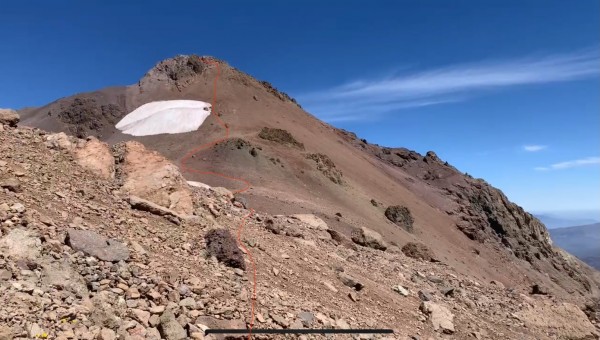 Ruta descenso Cerro Sesquicentenario