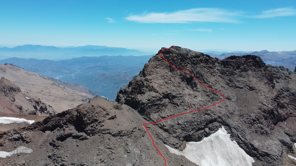 Ruta descenso del cerro Manantiales