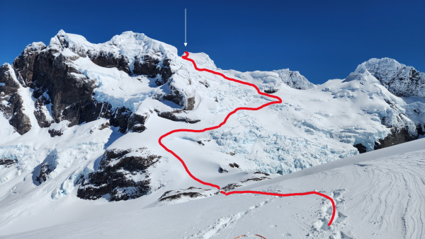 Normal - Cumbre principal (Vía Noreste)