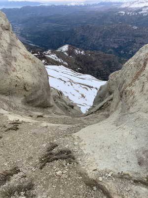Canalón cumbre 4 Cerro Agujereado 