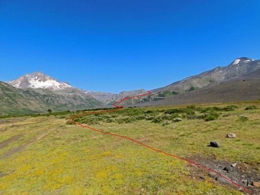 Inicio de la huellaFoto: 5Foto tomada hacia el Oeste.Álvaro Vivanco