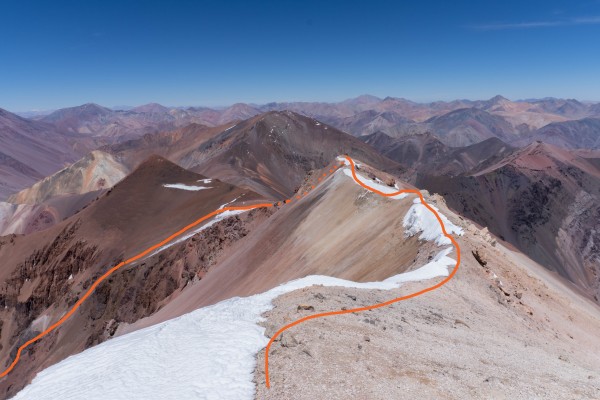 Arista de suroesteFoto: 9Arista de descensoÁlvaro Zerené