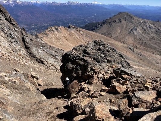Ascendiendo por la pequeña canaletaFoto: 9Nicolás Berríos