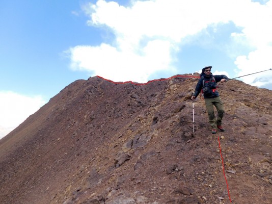 Filo cumbreroFoto: 7Álvaro Vivanco