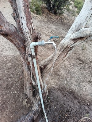 Llave de agua Foto: 11Suministro de agua en la ruta Marta Larenas