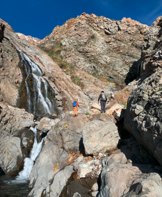 Quebrada de la Bandera (Estival)Foto: 8Tránsito en la quebrada de la Bandera en época estival. Héctor Becerra Díaz