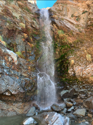 Cascada de mayor altitud localizada al final de la Quebrada de la BanderaFoto: 16Héctor Becerra Díaz