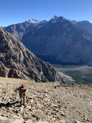 Acarreos en los faldeos noreste del Alto del CollayFoto: 18Héctor Becerra Díaz