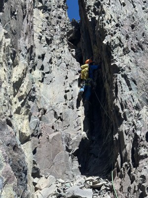 Escalando el torreón cumbreroFoto: 23Sergio Leal, Antonio Parra, y Camilo Amigo