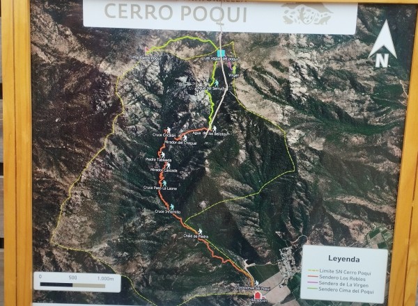 Mapa de los senderosFoto: 2Mapa del Santuario Dirección: NorteJuan Pablo Cabbada Bergez