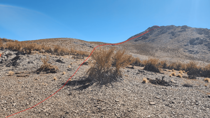 Quebrada Angostura y filo cara Suroeste