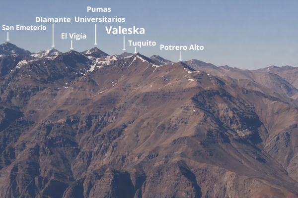 Valeska y cumbres del sector