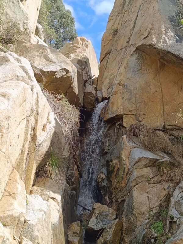 Caída de agua al fondo de la quebrada sur Foto: 8Dirección: OesteNicolás Berríos