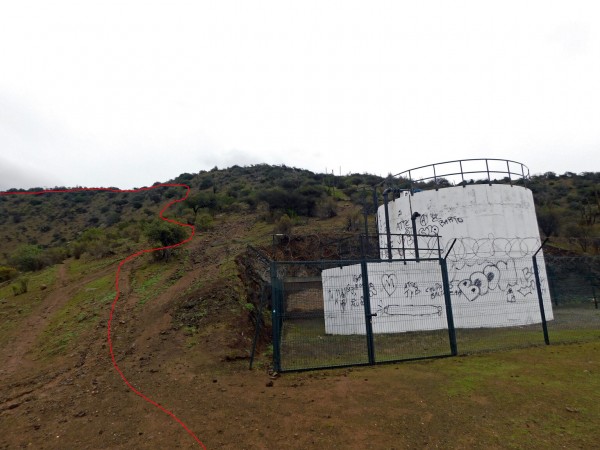 Ruta desde el estanque de aguaFoto: 2Dirección: SuroesteÁlvaro Vivanco