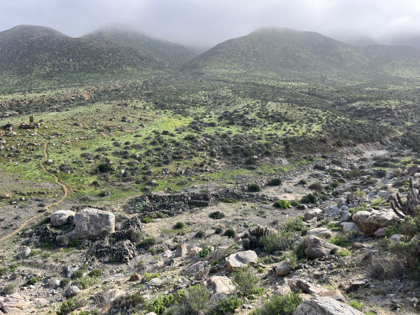 Corrales en la quebrada RascamoñosFoto: 5Al otro lado de la quebrada se observa el miradorDirección: NorteNicolás Berríos
