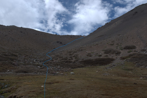 Última vegaFoto: 6La ruta continúa siempre en dirección este, esta es la última vega en donde se puede encontrar agua.Dirección: EsteRafael Reinoso