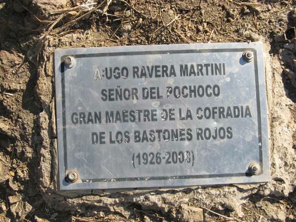 Placa Conmemorativa al Gran Maestre de la Cofradía de los Bastones Rojos