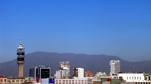 Bustamante desde el centro de Santiago