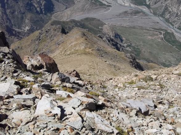 Bajando de la cumbre