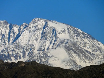 Cerro Rincón desde Luján de Cuyo, Mendoza
