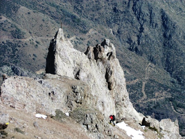 Llegando a la Muela del Diablo