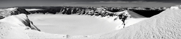 Crater en invierno