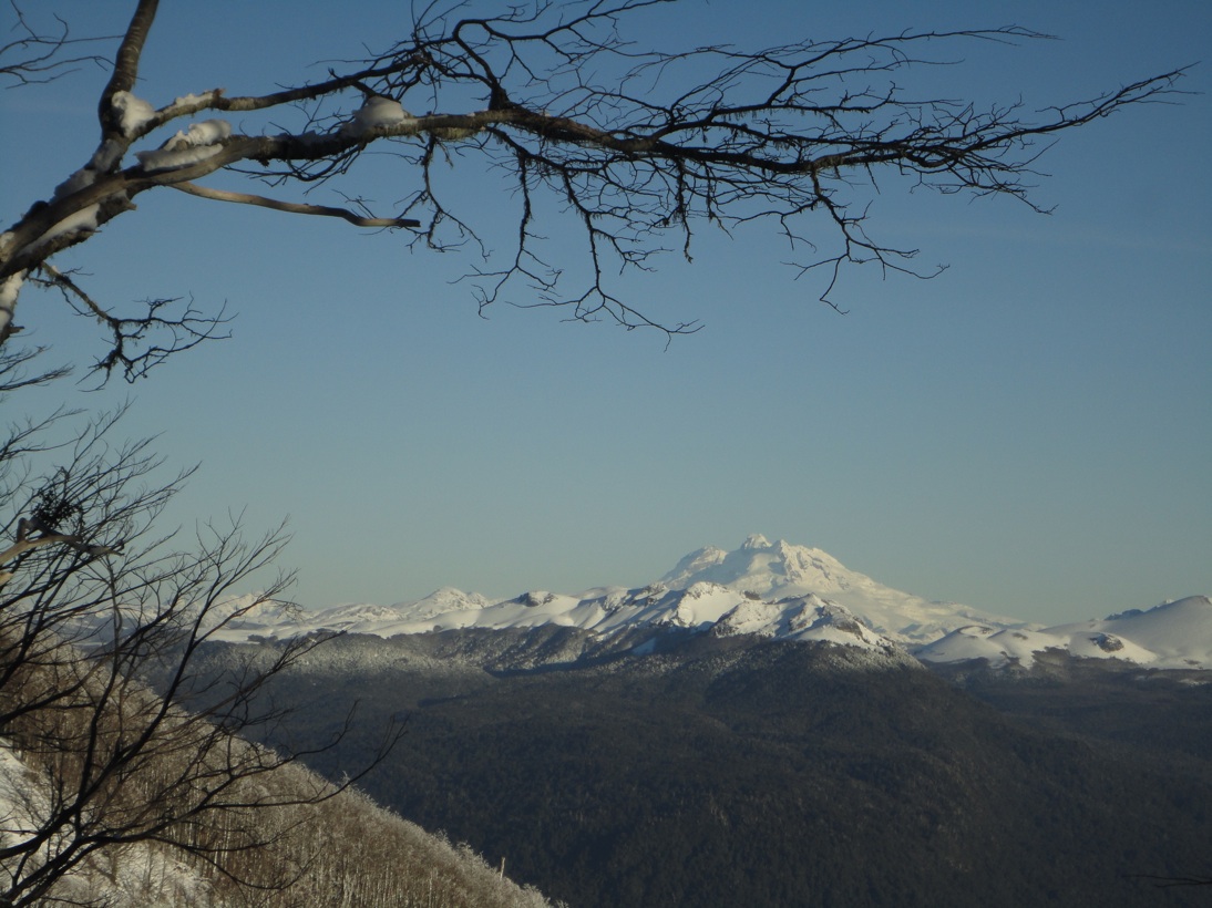 Tronador desde el Puyehue en invierno