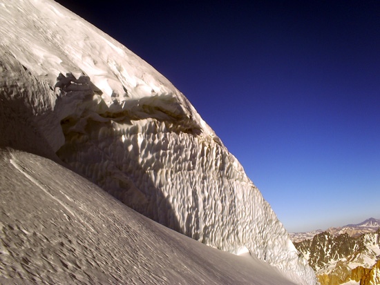 Corte en la Arista Sur.