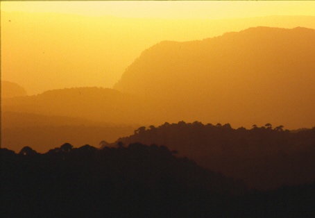 Atardecer desde la laguna