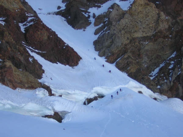 Entrando a la canaleta