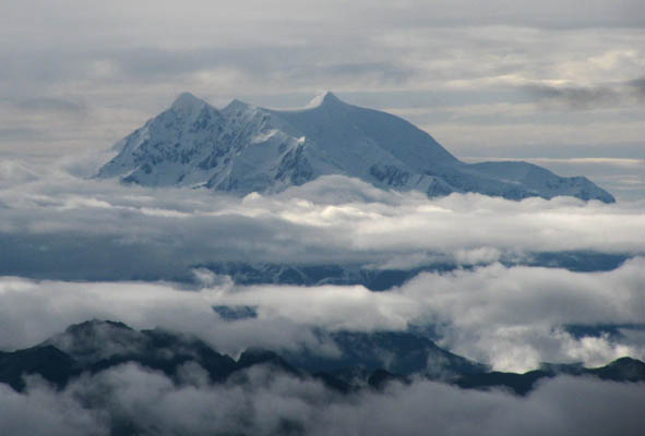 Illimani desde glaciar del Huayna Potosi