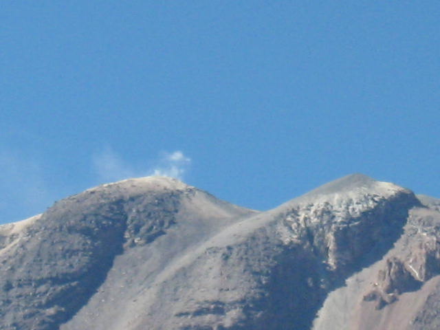 Vista del San Pedro desde camino hacia Ollague