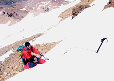 Parte alta del Glaciar