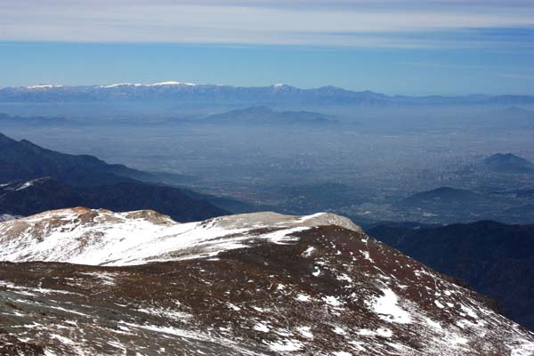 Santiago desde la cumbre del Cortadera
